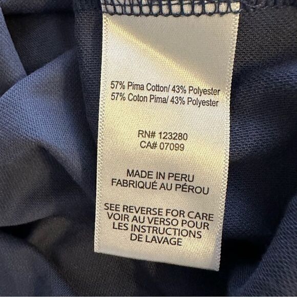 Travis Mathew Large Deep Navy Dot Design Polo in Size Large - Picture 5 of 8